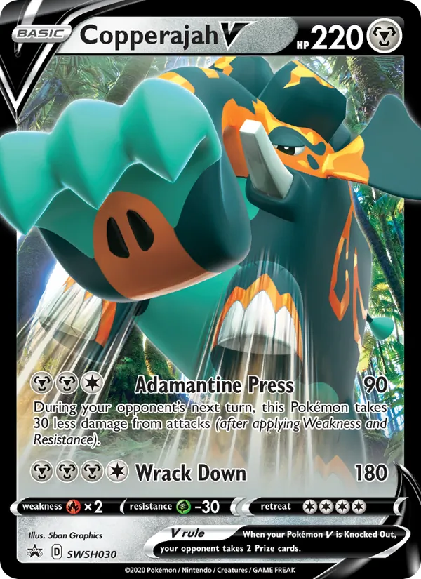 Copperajah V Holo WH030/307 SWSH Black Star Promos Pokémon Card