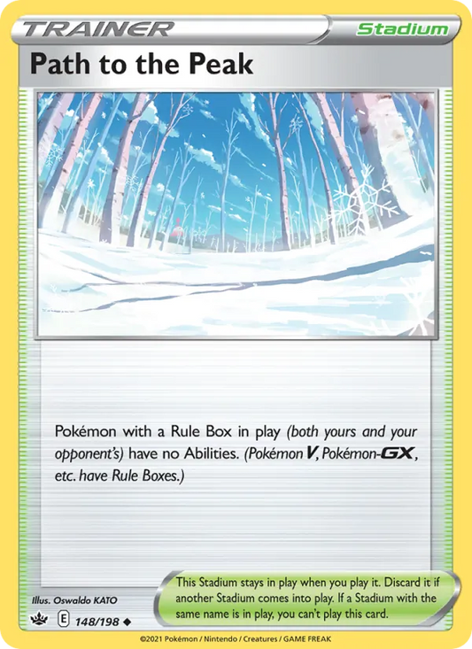 Path to the Peak Reverse Holo 148/198 Chilling Reign Pokémon Card
