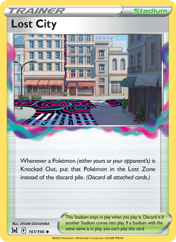Lost City Reverse Holo 161/196 Lost Origin Pokémon Card