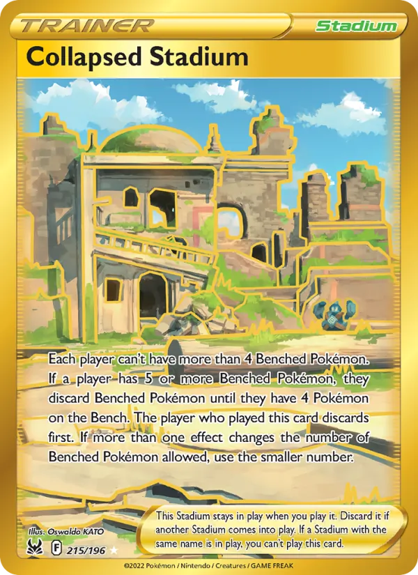 Collapsed Stadium Holo 215/196 Lost Origin Pokémon Card