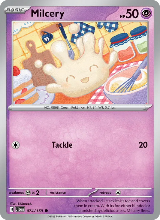 Milcery Normal 074/159 Journey Together Pokémon Card