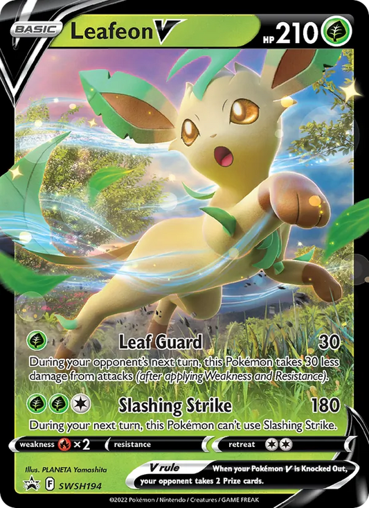 Leafeon V Holo WH194/307 SWSH Black Star Promos Pokémon Card