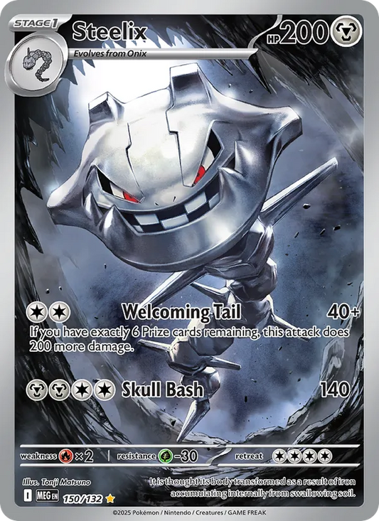Steelix Holo 150/132 Mega Evolution Pokémon Card