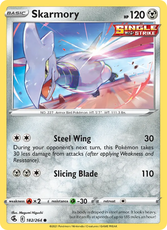 Skarmory Normal 182/264 Fusion Strike Pokémon Card