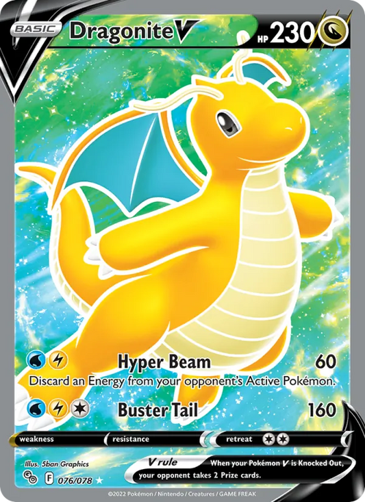 Dragonite V Holo 076/78 Pokémon GO Pokémon Card