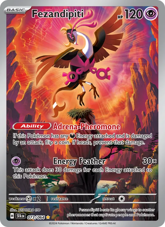 Fezandipiti Holo 073/64 Shrouded Fable Pokémon Card