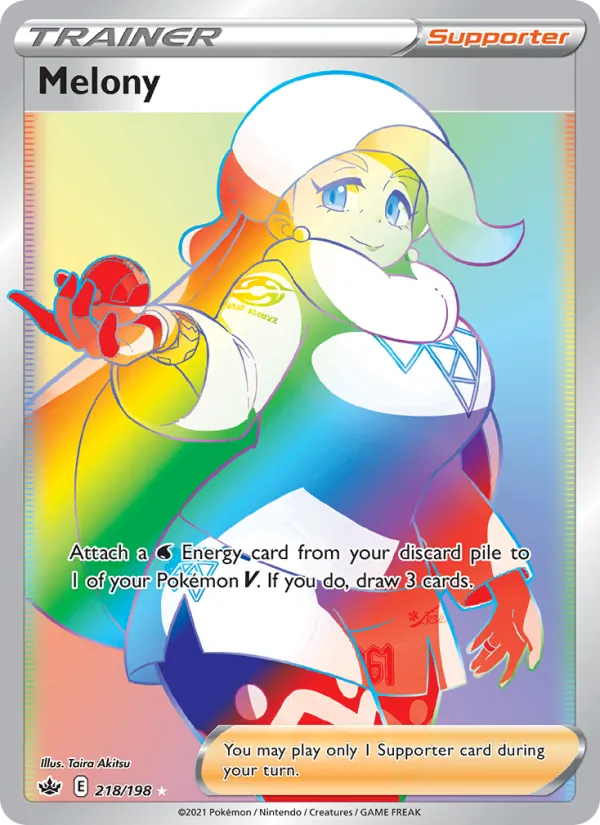 Melony Holo 218/198 Chilling Reign Pokémon Card