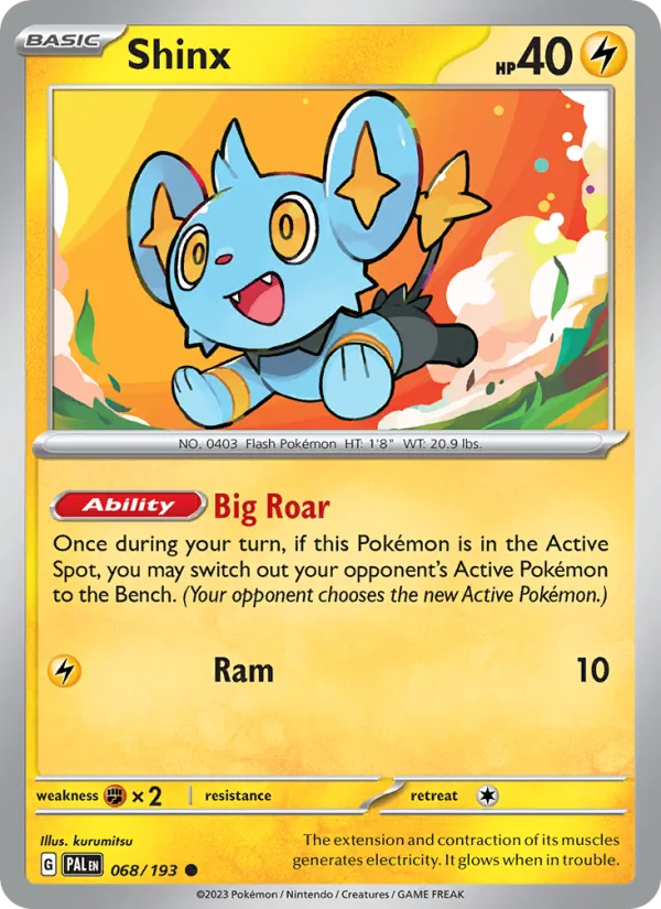 Shinx Normal 068/193 Paldea Evolved Pokémon Card