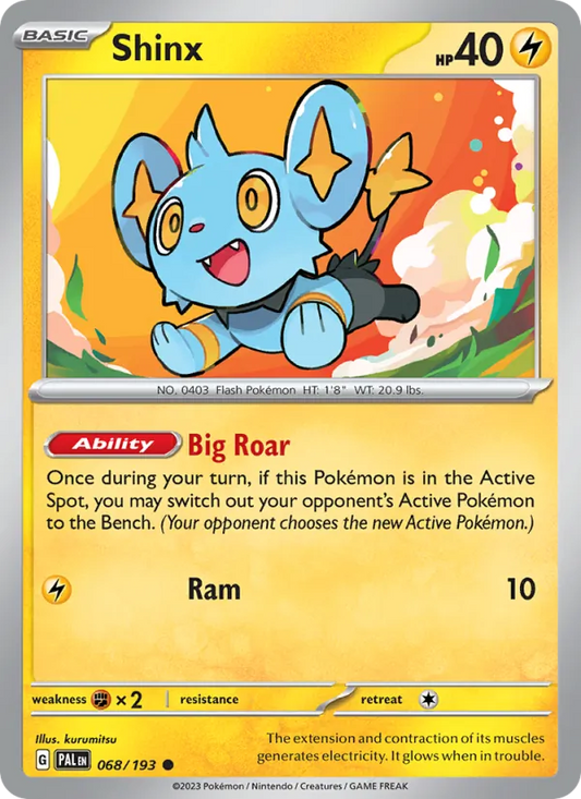Shinx Normal 068/193 Paldea Evolved Pokémon Card