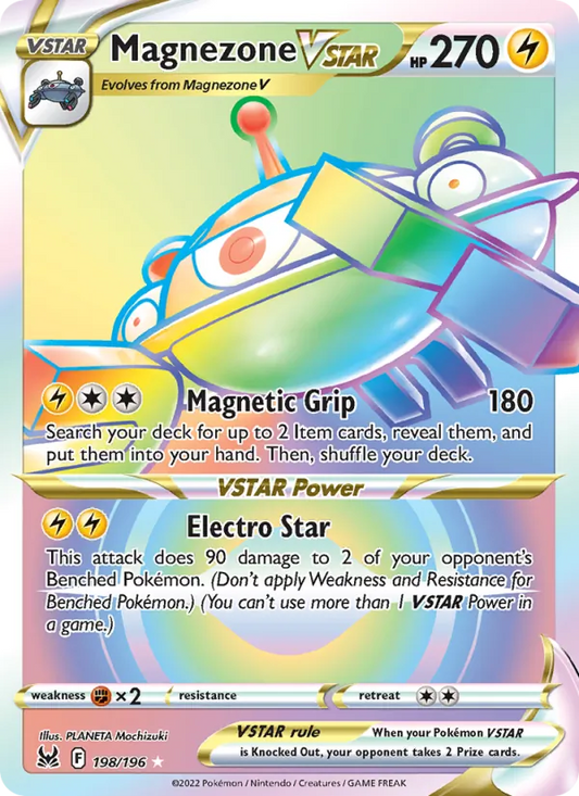 Magnezone VSTAR Holo 198/196 Lost Origin Pokémon Card