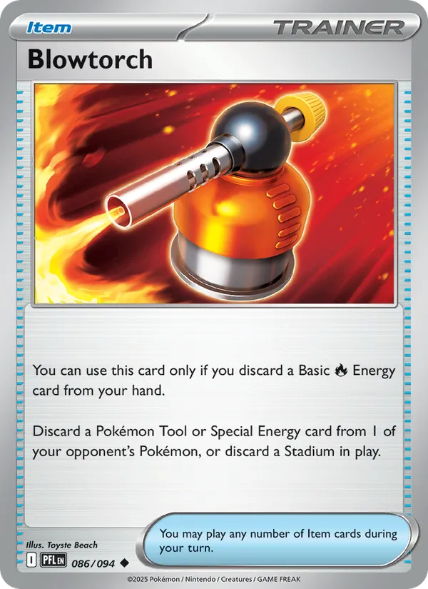 Blowtorch Non-Holo 086/94 Phantasmal Flames Pokémon Card