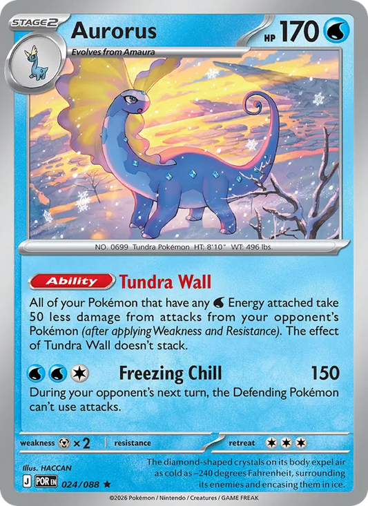 Aurorus Normal 024/88 Perfect Order Pokémon Card