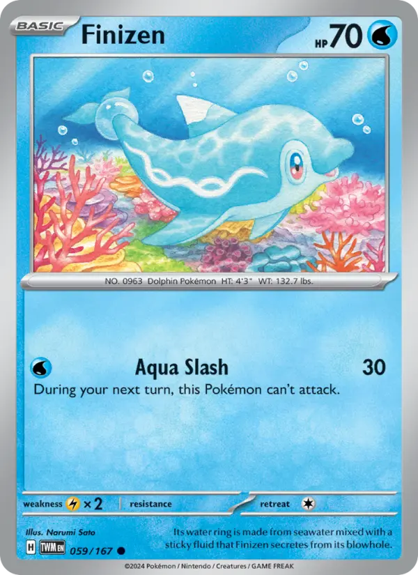 Finizen Reverse Holo 059/167 Twilight Masquerade Pokémon Card