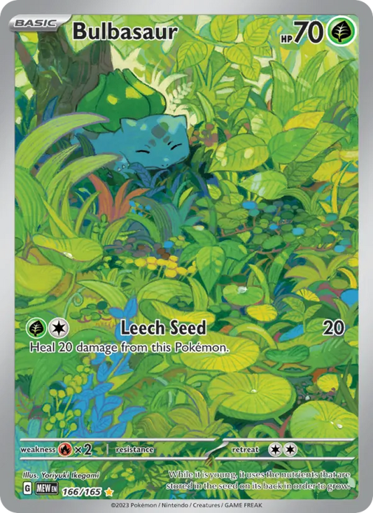 Bulbasaur Holo 166/165 151 Pokémon Card
