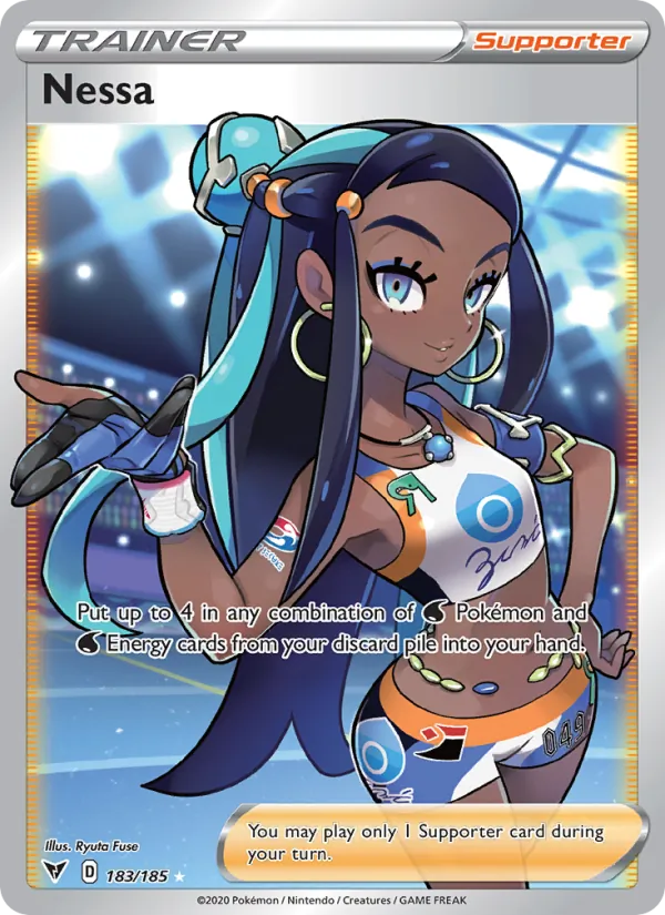 Nessa Holo 183/185 Vivid Voltage Pokémon Card