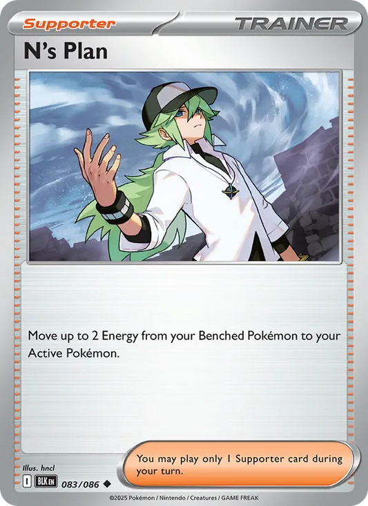 N's Plan Normal 083/86 Black Bolt Pokémon Card