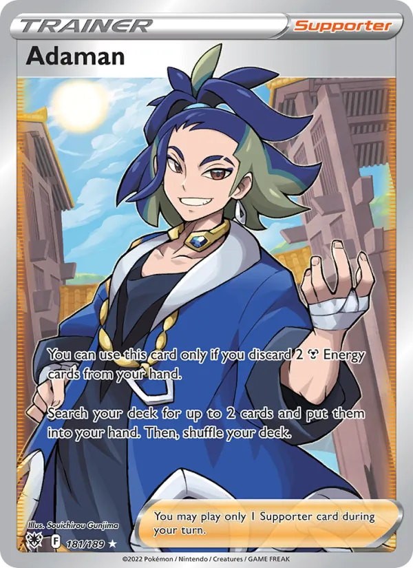 Adaman Holo 181/189 Astral Radiance Pokémon Card