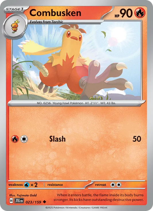 Combusken Normal 023/159 Journey Together Pokémon Card