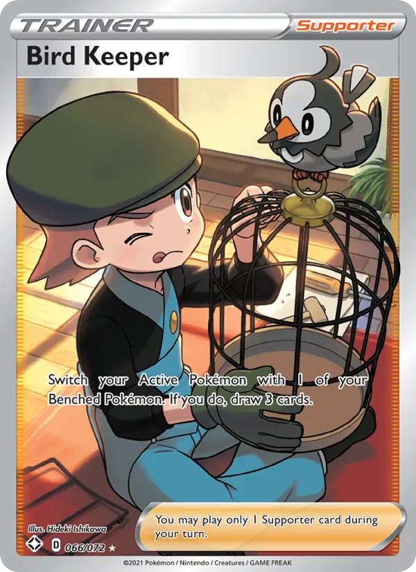 Bird Keeper Holo 066/72 Shining Fates Pokémon Card