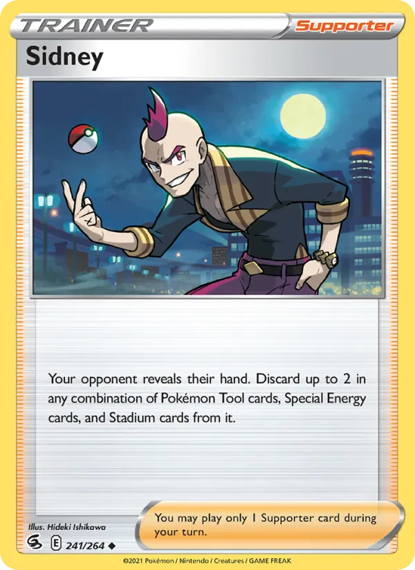 Sidney Reverse Holo 241/264 Fusion Strike Pokémon Card