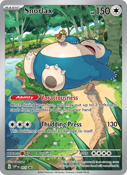 Snorlax Holo 051/225 SVP Black Star Promos Pokémon Card