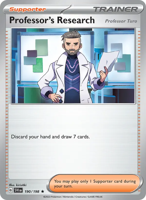 Professor's Research Non-Foil 190/198 Scarlet & Violet Pokémon Card