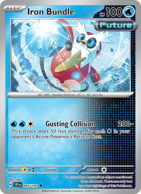 Iron Bundle Reverse Holo 055/191 Surging Sparks Pokémon Card