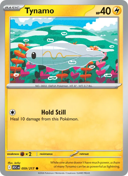 Tynamo Reverse Holo 059/217 Ascended Heroes Pokémon Card