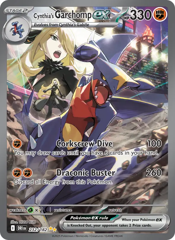 Cynthia's Garchomp ex (DRI) 232