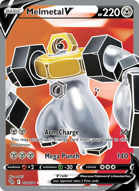 Melmetal V Holo 075/78 Pokémon GO Pokémon Card