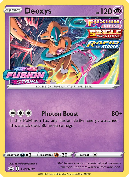 Deoxys Holofoil 170/307 SWSH Black Star Promos Pokémon Card