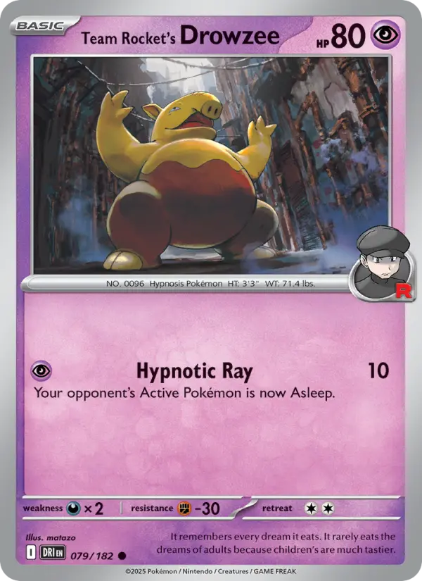 Team Rocket's Drowzee (DRI) 079