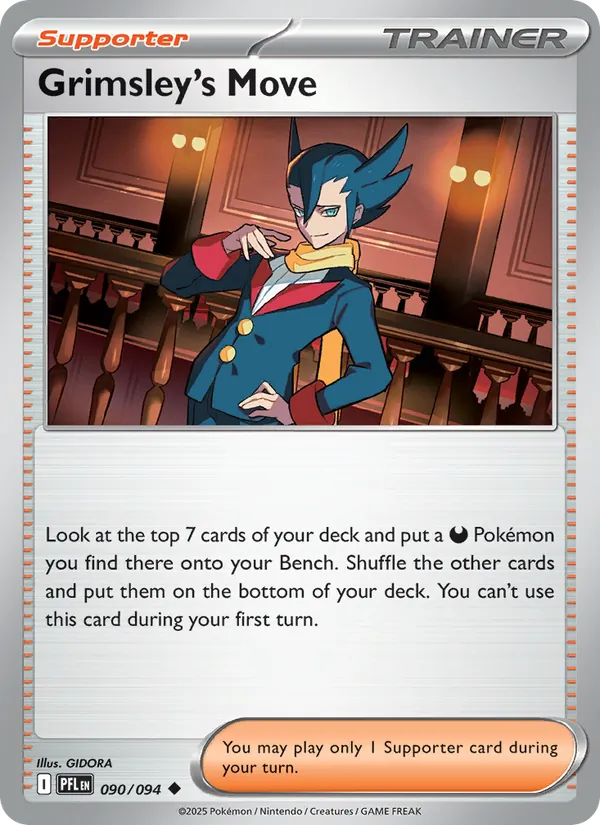 Grimsley's Move Non-Holo 090/94 Phantasmal Flames Pokémon Card