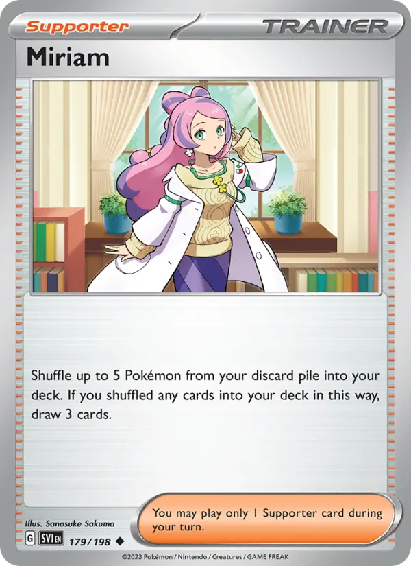 Miriam Non-Foil 179/198 Scarlet & Violet Pokémon Card