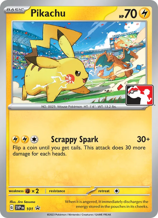 Pikachu Normal 101/225 SVP Black Star Promos Pokémon Card