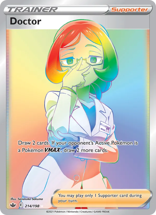 Doctor Holo 214/198 Chilling Reign Pokémon Card