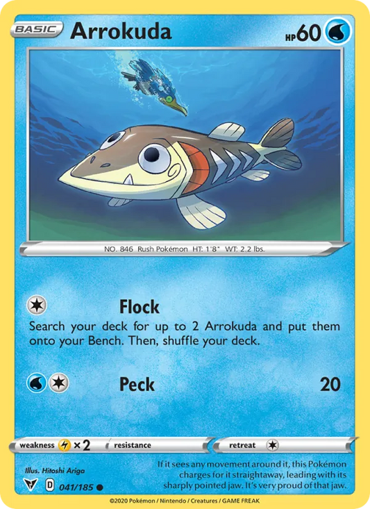 Arrokuda Normal 041/185 Vivid Voltage Pokémon Card