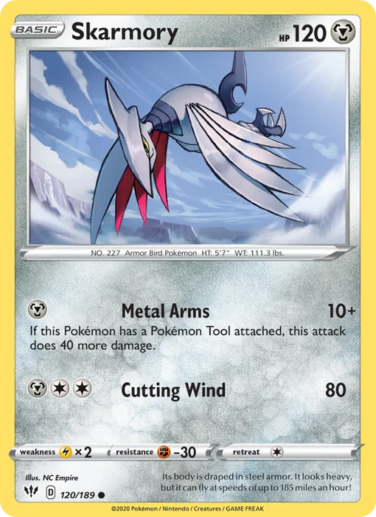 Skarmory Normal 120/189 Darkness Ablaze Pokémon Card
