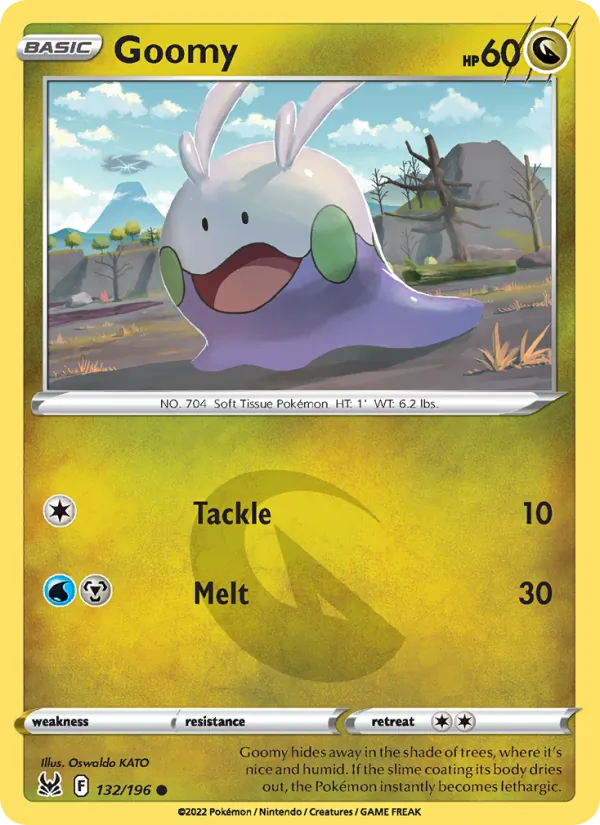 Goomy Reverse Holo 132/196 Lost Origin Pokémon Card