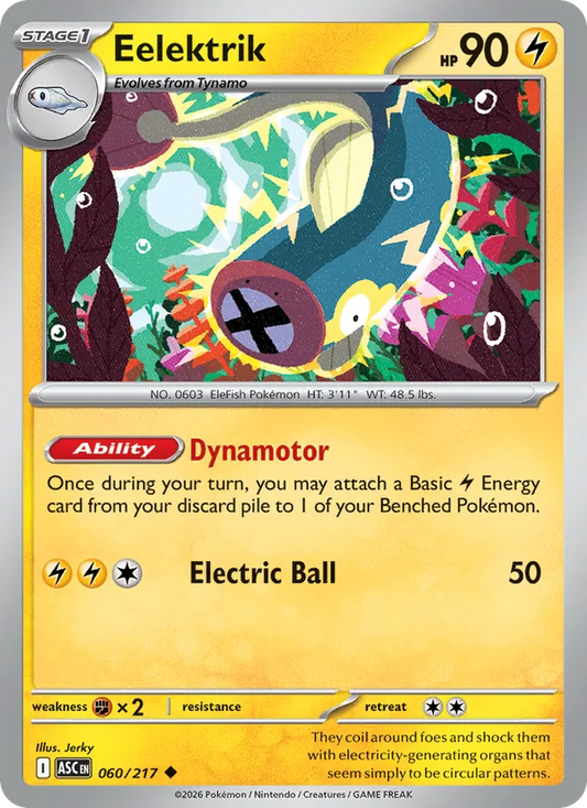 Eelektrik Normal 060/217 Ascended Heroes Pokémon Card
