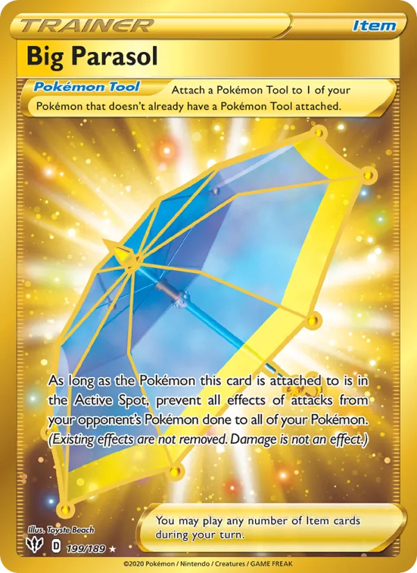 Big Parasol Holo 199/189 Darkness Ablaze Pokémon Card