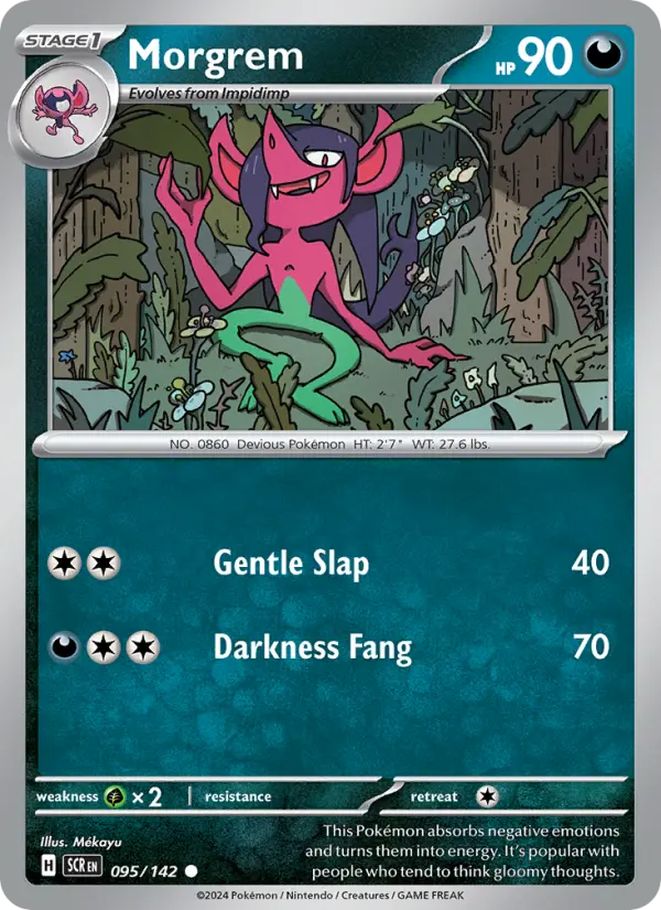 Morgrem Reverse Holo 095/142 Stellar Crown Pokémon Card