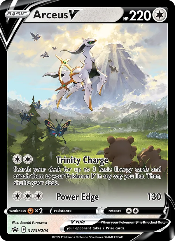Arceus V Holo WH204/307 SWSH Black Star Promos Pokémon Card