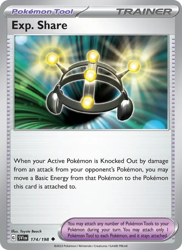Exp. Share Non-Foil 174/198 Scarlet & Violet Pokémon Card