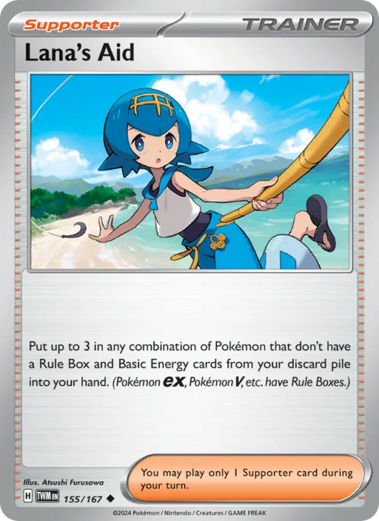 Lana's Aid Normal 155/167 Twilight Masquerade Pokémon Card