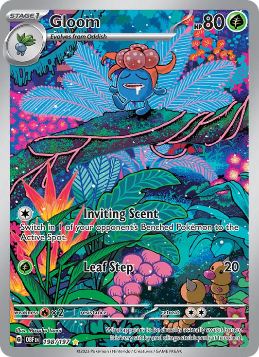 Gloom Holo 198/197 Obsidian Flames Pokémon Card