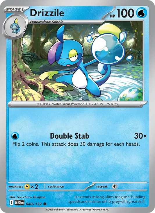 Drizzile Normal 040/132 Mega Evolution Pokémon Card