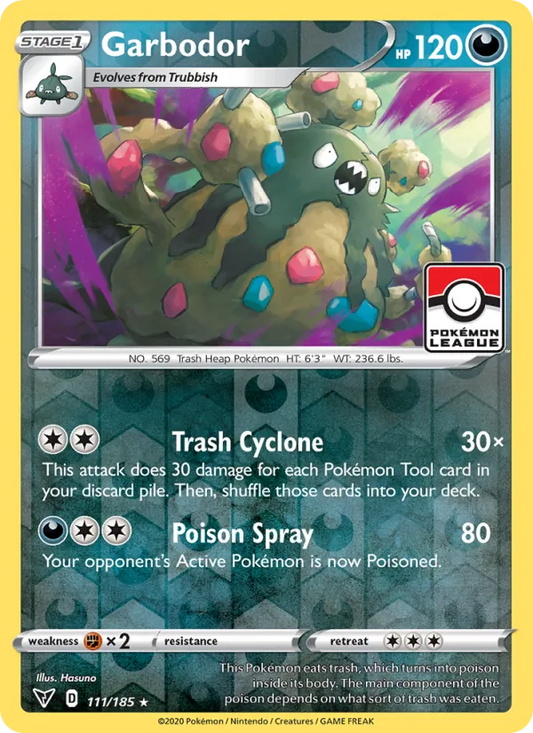 Garbodor Normal 111/185 Vivid Voltage Pokémon Card