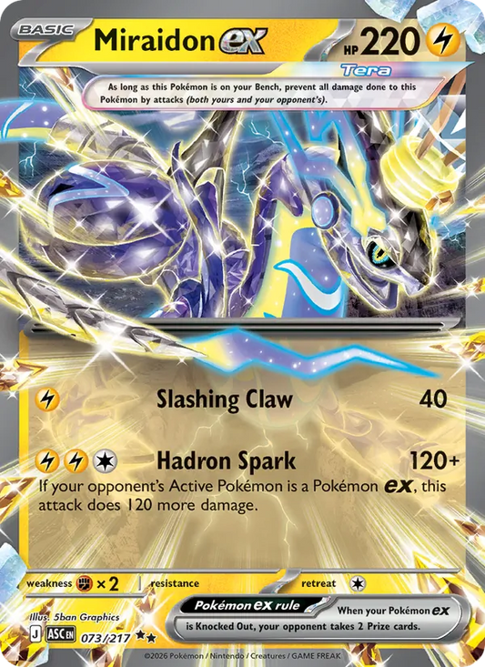 Miraidon ex Holo 073/217 Ascended Heroes Pokémon Card