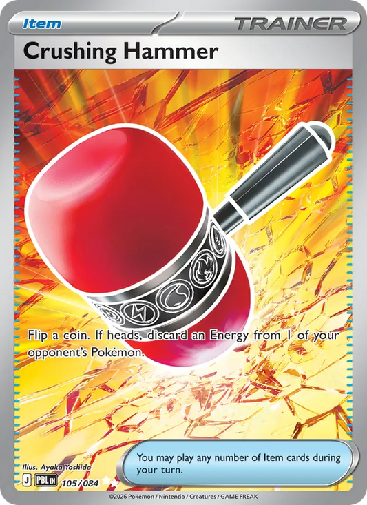 Crushing Hammer Holo 105/84 Pitch Black Pokémon Card